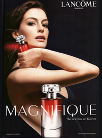 Lancome Magnifique, perfume Anne Hathaway