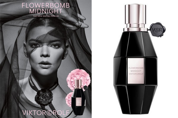 Viktor & Rolf Flowerbomb Midnight Perfume, Anya Taylor-Joy