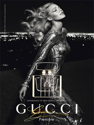 Blake Lively for Gucci Premiere celebrity Perfume ad