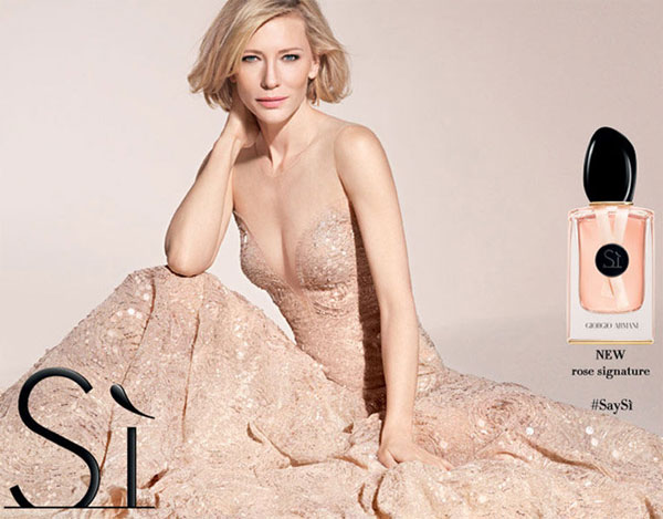 Cate Blanchett Giorgio Armani Si Rose Signature Perfume