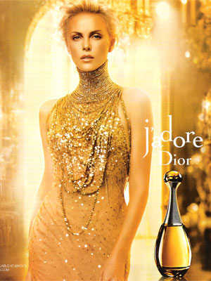 Charlize Theron J'adore Dior Perfume celebrity perfumes