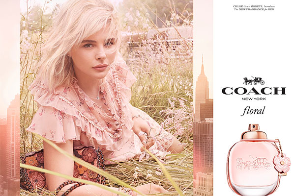 Chloe Grace Moretz Coach Floral Perfume Ad