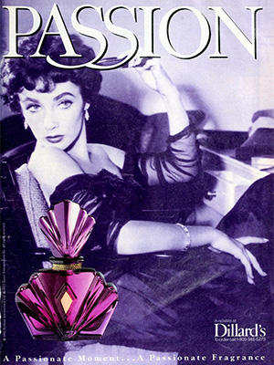 Elizabeth Taylor Passion Fragrance Ads