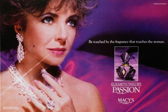 Elizabeth Taylor Passion Perfume Ad