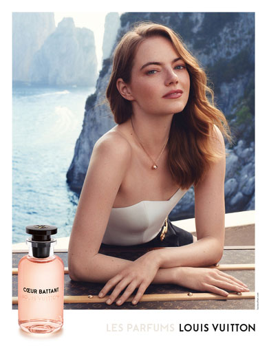 Emma Stone Louis Vuitton Coeur Battant Celebrity Fragrance Ad