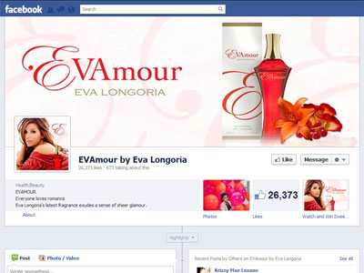 EVAmour website, Eva Longoria
