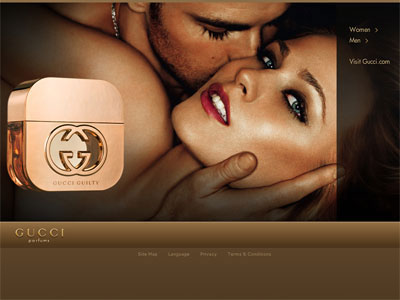 Gucci Guilty website, Evan Rachel Wood