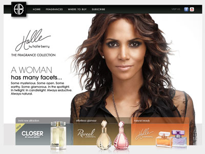 Exotic Jasmine website, Halle Berry