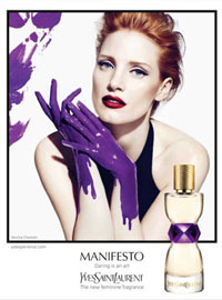 Jessica Chastain, YSL Manifesto Perfume