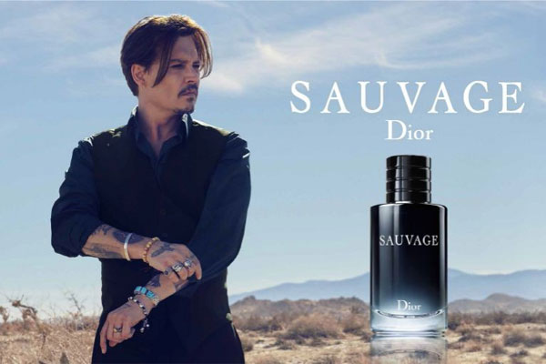 Johnny Depp Dior Sauvage Fragrance