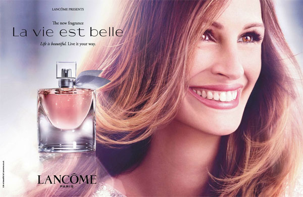 Julia Roberts Lancome La Vie Est Belle Premiere perfume