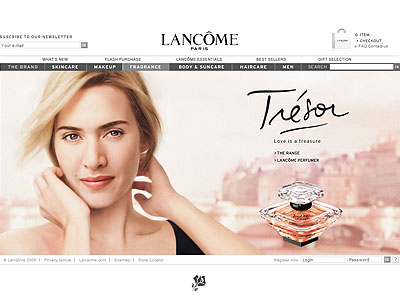 Tresor website, Kate Winslet