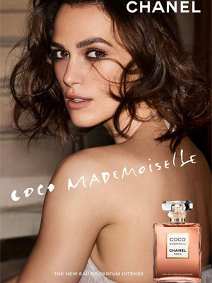 Keira Knightley Chanel Coco Mademoiselle Intense perfume ad