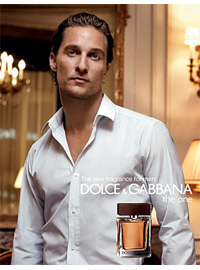 Matthew McConaughey, The One for Men Cologne