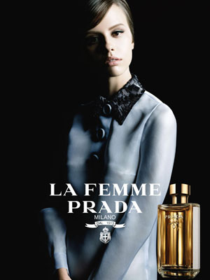 Mia Goth La Femme Prada Fragrance