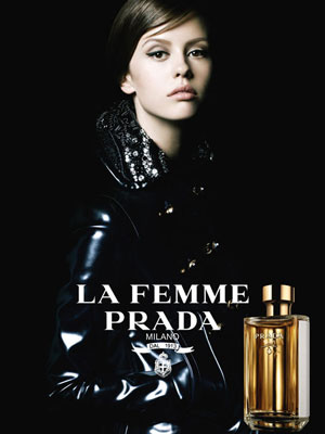 Mia Goth La Femme Prada Perfume