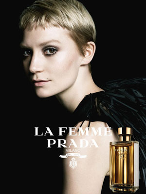 Mia Wasikowska Prada La Femme Perfume