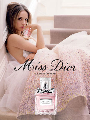 Natalie Portman Miss Dior Blooming Bouquet perfume celebrity scentsation