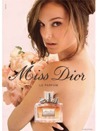 Natalie Portman Miss Dior Perfume celebrity perfumes