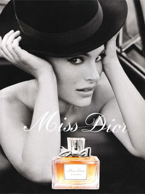 Natalie Portman Miss Dior perfume celebrity scentsation