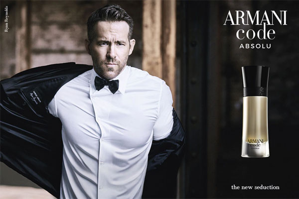 Ryan Reynolds Armani Code Absolu Fragrance