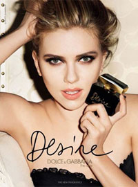 Scarlett Johansson Dolce and Gabbana Desire perfume celebrity scentsation
