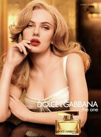 Scarlett Johansson Dolce & Gabbana The One perfume