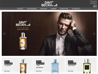 David Beckham Classic website, David Beckham