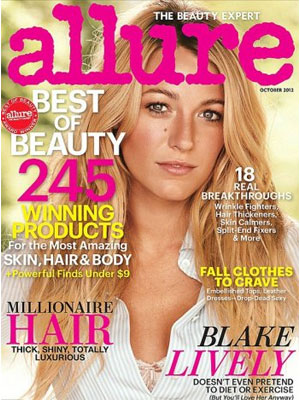 Allure October 2012 Blake Lively