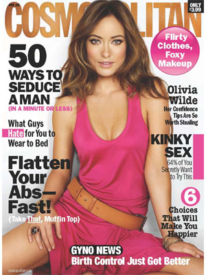 Cosmopolitan Magazine, April 2011, Olivia Wilde