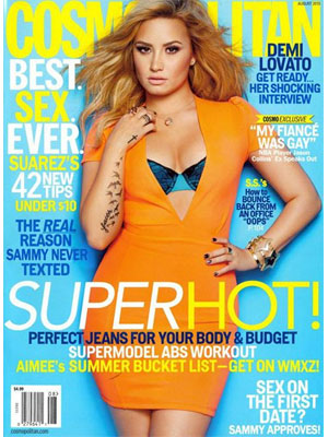 Cosmopolitan August 2013 Demi Lovato