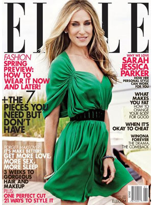 Elle Magazine, Jan 2011, Sarah Jessica Parker
