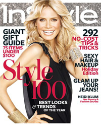 InStyle Magazine Dec 2008 Heidi Klum