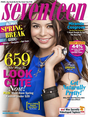 Seventeen Magazine, Mar 2011, Miranda Cosgrove