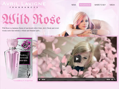 Wild Rose website, Avril Lavigne
