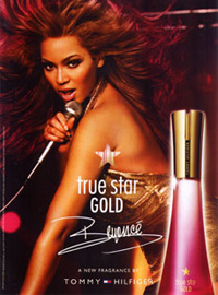 Beyonce Knowles' True Star Gold Perfume