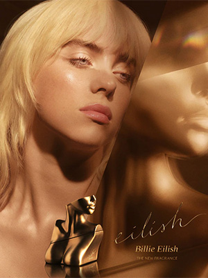 Billie Eilish celebrity perfumes advert