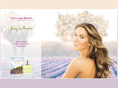 Spring in Provence website, Celine Dion