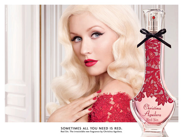 Christina Aguilera Red Sin Ad 2012