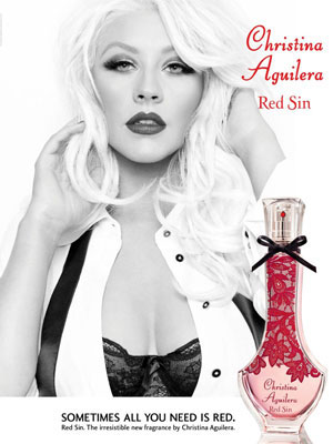 Christina Aguilera Red Sin Perfume celebrity perfumes
