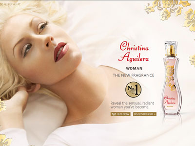 Christina Aguilera Woman website, Christina Aguilera