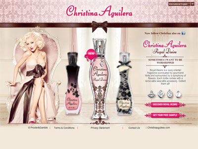 Christina Aguilera Royal Desire Website
