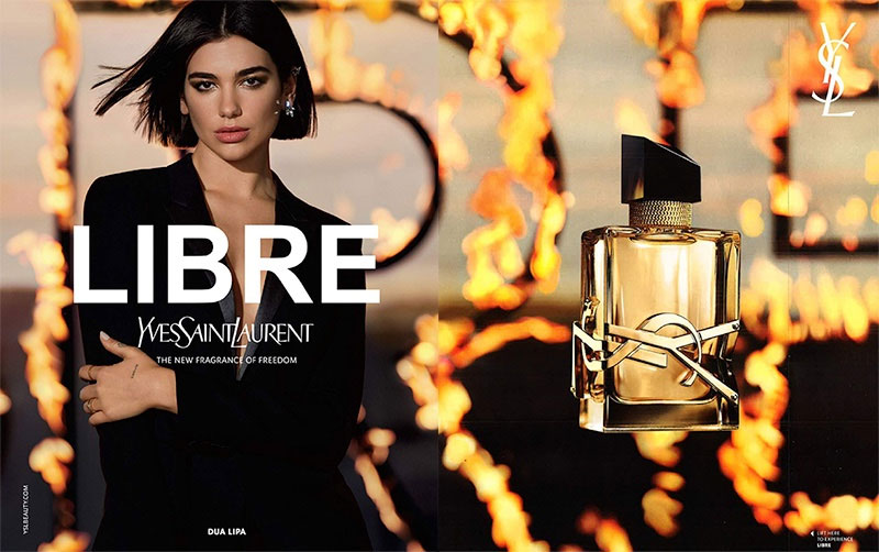 Dua Lipa Yves Saint Laurent Libre Celebrity Fragrance Ad