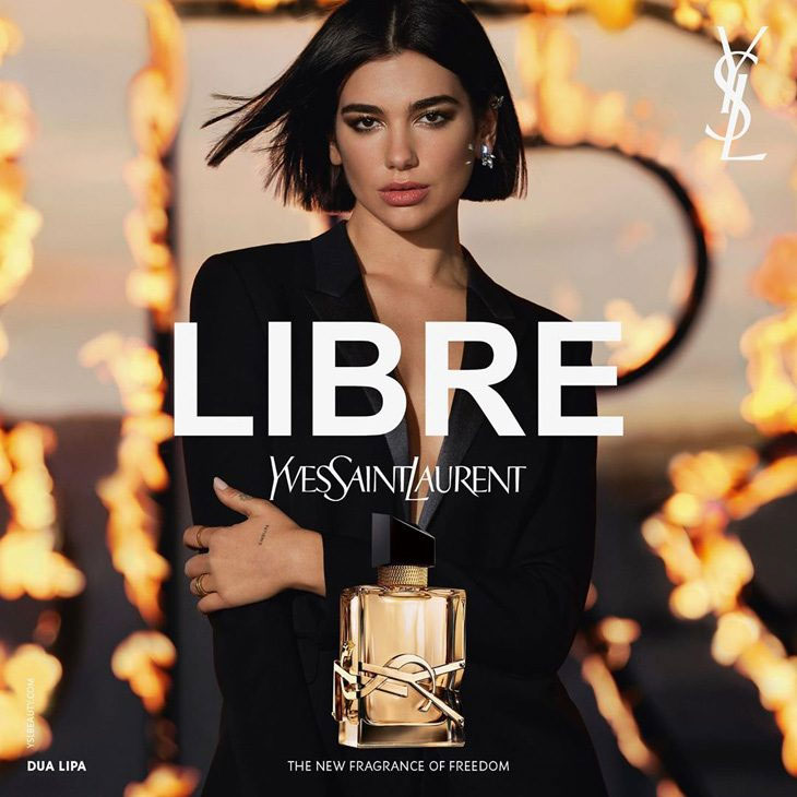 Dua Lipa Yves Saint Laurent Libre 2019 Ad