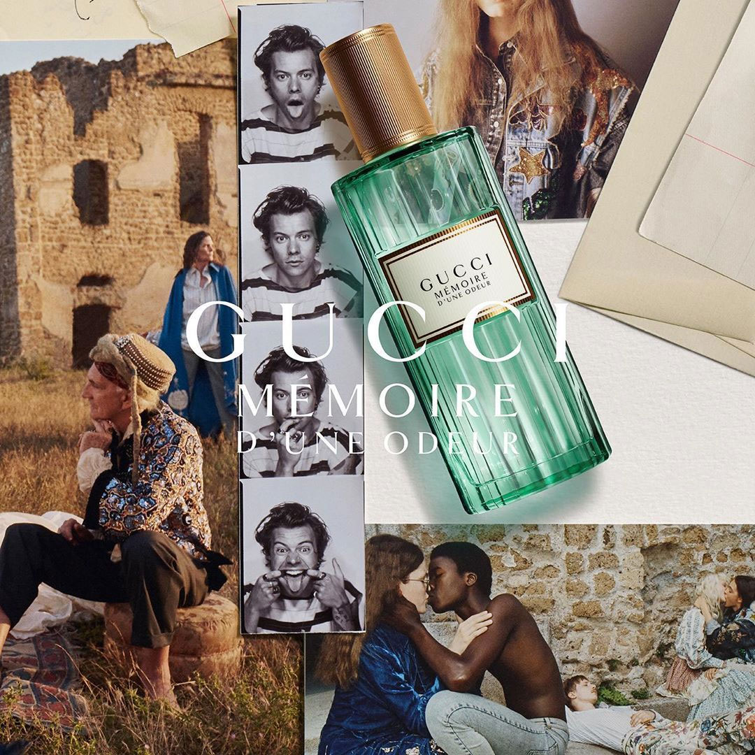 Harry Styles Gucci Memoire d'Une Odeur Celebrity Fragrance Ad