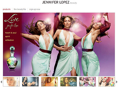 Live Jennifer Lopez website, Jennifer Lopez