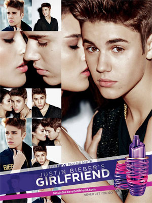 Justin Bieber's Girlfriend Perfume Celebrity Ads