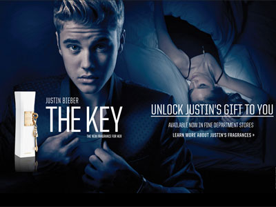 The Key website, Justin Bieber