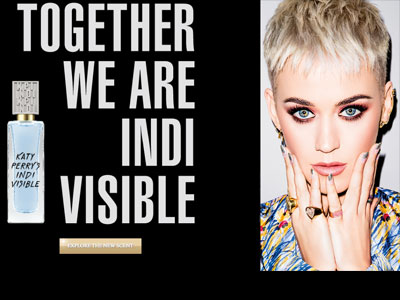Indi Visible website, Katy Perry