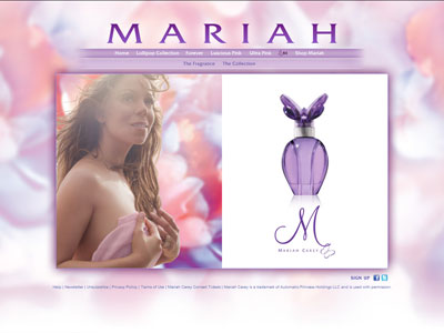 M website, Mariah Carey